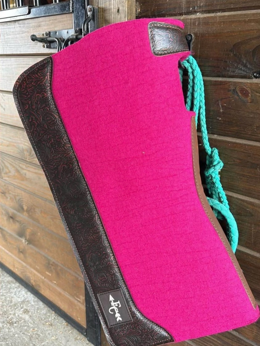 Pink barrel Saddle Pad